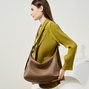 กระเป๋าโท้ทฮอบโอบอัลไลน์หนังแท้สไตล์โบฮีเมียนผลิตขายส่งกระเป๋าสะพายไหล่แนววินเทจสำหรับผู้หญิงงานฝีมือทนทานต่อการใช้งานและแข็งแรง - Product Image 2