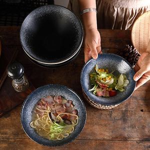 ชามราเมนญี่ปุ่นขนาด 7 นิ้ว 8 นิ้ว 9 นิ้ว, ชามเซรามิกสำหรับก๋วยเตี๋ยว, ชามราเมนสโตนแวร์สำหรับร้านอาหาร, ขายส่งและรับสั่งทำ - Product Image 4