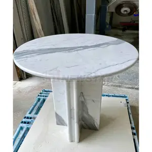 设计marmor家具极简主义锥形底座豪华大理石餐桌