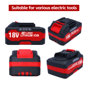 Batería de Repuesto de Iones de Litio de 18V 6.0Ah para Vehículos Eléctricos, Catodo LiCoO2, Indicador LED, Negro y Rojo, Compatible con OEM - Product Image 2