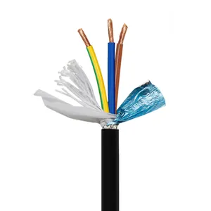 UL2562 Copper Conductor Flexible PVC Electric Cable 2 Core 3 Core Shielded Control Signal Cable