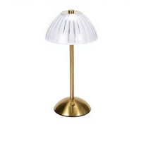 Lampe de bureau LED sans fil moderne en métal en forme de citrouille, température de couleur réglable 3000K-6000K, rechargeable, pour bureaux et études
