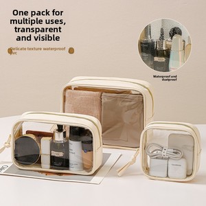 Nouvelle Trousse de Toilette et Maquillage Transparente en PVC, Étanche et Portable avec Fermeture Éclair pour la Natation et la Douche - Product Image 4