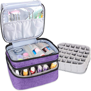 High Quality Nail Makeup Bags Double Cosmetic Storage Organizer, Multi-Function <strong>Essential</strong> <strong>Oil</strong> Tote Bag