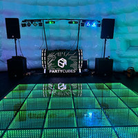 Nouveau Design DMX Abyss Effect Panneaux de Scène en Verre Trempé Fête de Mariage Couleur RVB Miroir Led 3D Infinity Piste de Danse Interactive
