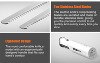 Couteaux à steak de chef électriques sans fil portables rechargeables par USB Couteau à couper le pain et le gâteau automatique pour le bricolage de qualité pique-nique