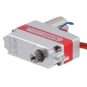 Motor sin Núcleo KST X08H Plus V2.0 DC7.4V 5.3Kgf.cm 0.09seg 9.5g 8mm con Terminales Horizontales, Engranaje de Acero Endurecido y Aleación de Aluminio, Gran Venta - Product Image 4