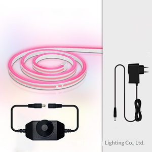 Kit <span class=keywords><strong>Striscia</strong></span> <span class=keywords><strong>LED</strong></span> Neon Monocromatica IP65 in PVC con Dimmer Rotativo Continuo e Alimentatore, <span class=keywords><strong>Striscia</strong></span> <span class=keywords><strong>LED</strong></span> Dimmerabile da <span class=keywords><strong>10</strong></span> <span class=keywords><strong>Metri</strong></span> - Product Image 3