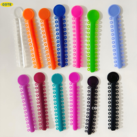 Ligature orthodontique dentaire colorée attache des bandes de caoutchouc élastiques pour supports matériel orthodontique