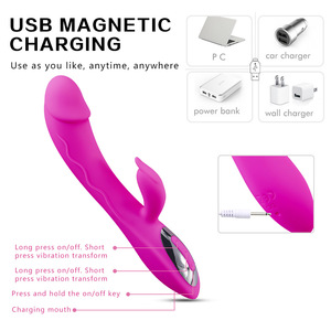 Erwachsene weibliche Kaninchen <span class=keywords><strong>Vibrator</strong></span> Sexspielzeug G-Punkt Doppel vibrations massage Klitoris stimulator <span class=keywords><strong>Vibrator</strong></span> für Frau - Product Image 4