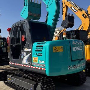 Excavatrice Kobelco SK75-8 d'occasion, 7 tonnes, modèle 2024, 99 % neuve, chenillée, fabriquée au Japon, avec certifications EPA/CE. - Product Image 3