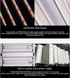 Lampe de culture LED commerciale en aluminium dimmable 1500W AF-FC-1500W Spectre complet 10 Bloom IP54 CRI90 Garantie 5 ans <span class=keywords><strong>120</strong></span> Lm/W - Product Image 5