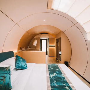 Nouveau design de maison capsule modulaire de luxe intégrée mobile d'hôtel en aluminium pour espace extérieur - Product Image 5