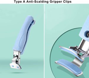Venta caliente Cocina Acero inoxidable Anti-Hot Tongs Platos Bowl Clips Tazón <span class=keywords><strong>de</strong></span> acero inoxidable Pot Pan Gripper - Product Image 6