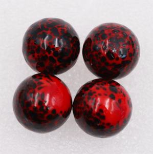Billes de verre rouge de 16 mm en verre soufflé à la main de Murano, jouets, loisirs créatifs, avec des points noirs pour kits de terrarium <span class=keywords><strong>Marimo</strong></span> DIY - Product Image 4