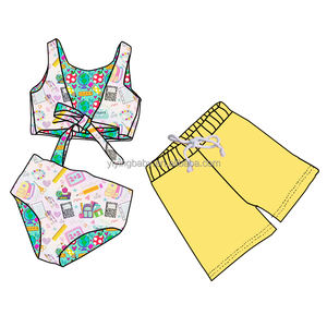 <span class=keywords><strong>2025</strong></span> mùa hè mới đến trẻ em bơi phù hợp với tùy chỉnh in đôi bên đảo ngược tắm phù hợp với quần short có tính năng mô hình phim hoạt hình - Product Image 5