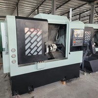 Torno Fresador CNC CK46D-8 de Eje C Único con Torreta Motorizada de 8 Estaciones, Guías Lineales de Rodillos, Alta Precisión y Operación Automática Compleja