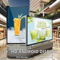 Écran de montage mural LCD 4K HD 32/46/49/55/65 pouces pour magasin de détail intérieur