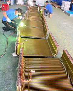 Tamanho personalizado Fábrica-Direto Pré-Revestido Alumínio Folha Permutador De Calor De Ar Tubo Alumínio Fin 20 + Núcleo De Motor Feito De Fábrica - Product Image 2