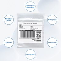 Chargement par le haut Documents de facture transparents Manchons d'étiquettes d'expédition pochettes d'enveloppe de liste d'emballage avec pelage et sceau auto-adhésifs