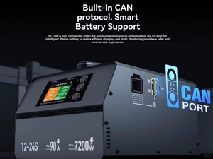 고출력 SKYRC PC7200W 충전기는 12-24S 리포 및 HV 배터리 고속 충전을 지원하는 드론 액세서리입니다. - Product Image 3