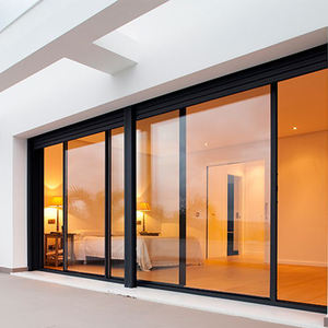 Portes coulissantes en verre double vitrage pour villa moderne, conformes aux normes australiennes AS2047, avec moustiquaire empilable insonorisée - Product Image 2