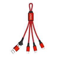 Promotion Exceptionnelle : Cadeaux Personnalisables – Gadgets Électroniques Uniques – Câble de Recharge Multifonctionnel 5-en-1 en Nylon pour iPhone 16 et 17