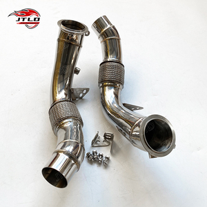 Tuyau de descente sport en acier inoxydable 304 poli sans catalyseur pour BMW M5 F10 S63 4.4T V8 – Vente Flash - Product Image 2