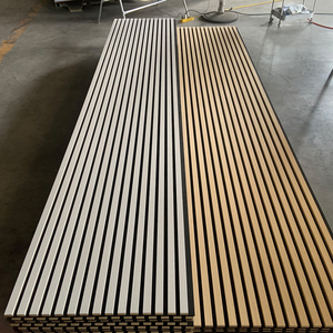 Panneaux muraux décoratifs en <span class=keywords><strong>bois</strong></span> à lattes autocollants faciles à poser et à dé<span class=keywords><strong>coller</strong></span>, panneaux acoustiques absorbant le son pour bureau - Product Image 2