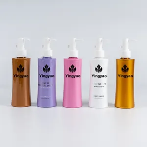 Farbe Kunststoff 200ml 8 oz 150 ml Verpackung Hautpflege Frosted Body Wash Dusch gel Press Lotion Flaschen behälter mit Pumpe