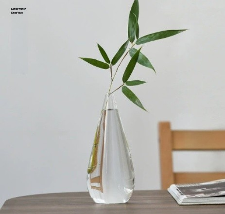 ขวดหยดน้ำขนาดใหญ่ สีเทาอ่อน