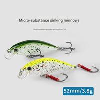 Leurre dur micro-affleurant 3D Eye 52mm 3.8g pour saumon et bar, en ABS, eau salée, 6 couleurs, vente en gros usine