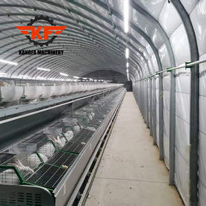 KANGFA Çok Satan Tavşan Kafesi Ucuz Üreme Tavşan Kafesleri Plastik Tepsili / İki Katlı Tavşan Kafesleri Satılık - Product Image 4