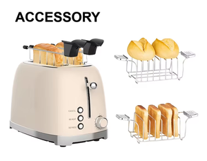 Plancha Eléctrica Multifunción 229214 de 825W con Rejilla, 2 Rebanadas - Antiadherente, 6 Niveles de Tostado - Product Image 5