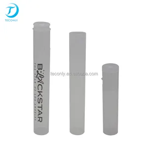 65mm Empty Pop Top Pp Conical Tube 116mm pre roll child proof tubes Packaging Transparent Plastic Cone Tubes With Custom Label