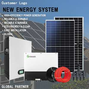 ระบบพลังงานแสงอาทิตย์แบบไฮบริดครบชุด 5kW 10kW สำหรับบ้านแบบออฟกริด MPPT/PWM โมโนคริสตัลไลน์ซิลิคอน แบตเตอรี่ลิเธียมไอออน รับประกัน 5 ปี - Product Image 1