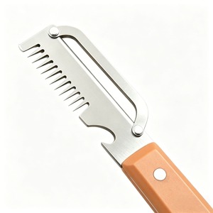 ที่ปอกอเนกประสงค์ทำจากสแตนเลสด้ามไม้สำหรับใช้ในครัวทำจากฟักทองอ้อย - Product Image 5