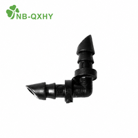 Kepala Semprot Irigasi Taman dengan Mikro Sprinkler pada Tiang Tanah, Selang Spiral, dan Konektor Berduri untuk Rumput, Bedeng Bunga, dan Rumah Kaca