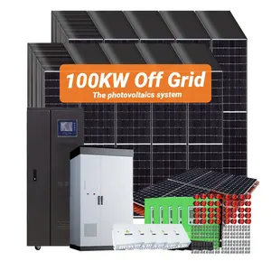 100kw三相完全离网太阳能储能系统20kw 30kw 50kw 100kw 150kw 200kw带锂电池的太阳能系统