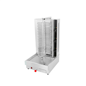 Machine à kebab verticale au gaz pour la restauration rapide, équipement de grillade avec 4 brûleurs - Product Image 4