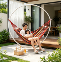 Hamac d'extérieur portable pour camping, balançoire suspendue pour jardin, patio, cour, plage, voyage, pique-nique