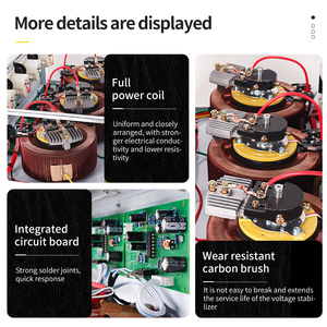 <span class=keywords><strong>Offre</strong></span> spéciale Régulateur de tension automatique série TNS 3 phases 380v Stabilisateur 6KVA Stabilisateur de tension électrique servo en cuivre industriel - Product Image 3