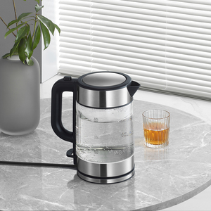 XM Electric Glass <strong>Kettle</strong> 1.7L One-touch Lid Opening Removable Filter EU <strong>Plug</strong> 2200W Fast Boiling <strong>Kettle</strong> - Product Image 2