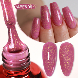 Private Label 15ml Base de goma Rosa lechoso Gel esmalte de <span class=keywords><strong>uñas</strong></span> brillo 15ml barniz semipermanente Soak Off autonivelante UV LED Gel - Product Image 5
