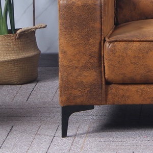 Einsitzer-Leders ofa im nordischen Stil Bequemer Ess-und Hotel-Liegestuhl Hergestellt von Factory - Product Image 5
