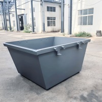 Bacs à déchets extérieurs robustes Autbound pour la construction, en métal de haute qualité, garantie 1 an, capacité 1000-5000 kg, épaisseur 3-10 mm
