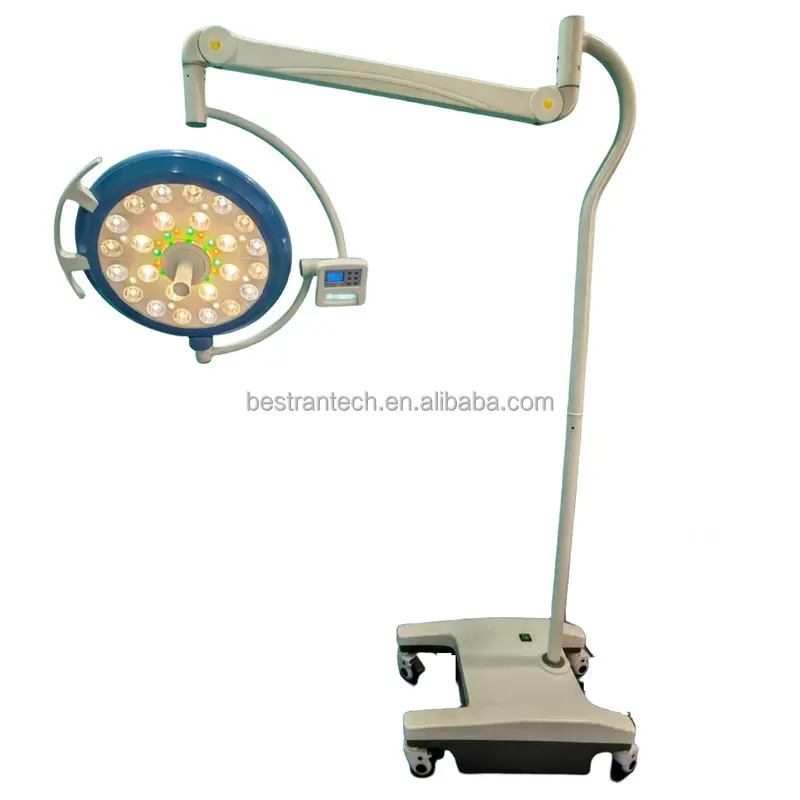 BT-LED500HS luz cirúrgica móvel para sala de cirurgia cirúrgica sem sombra, lâmpada para operação de piso