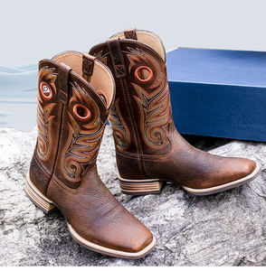<span class=keywords><strong>Bottes</strong></span> de cowboy Goodyear Welted de créateur, grandes tailles, <span class=keywords><strong>bottes</strong></span> western montantes pour hommes, en cuir véritable, confortables, pour la ferme et le désert - Product Image 1