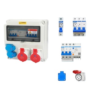 Caja de Conexiones Industrial Personalizable IP65 Impermeable, Interruptor de Mantenimiento, Caja de Distribución de Plástico para Exteriores, 4+3 Tomas de Corriente, Tamaño L - Product Image 5
