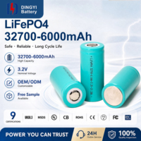 Sel Baterai Lifepo4 32700 3.2v 6000mah LFP 32650 Baterai Li-Ion Silinder Paket Baterai OEM/ODM